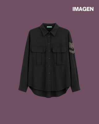 BLUSA BOLSILLO TAPETA