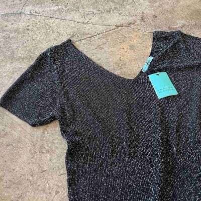 TOP LUREX NEGRO