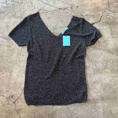 TOP LUREX NEGRO