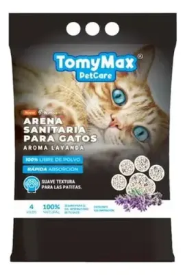 Arena Sanitaria Para Gatos Aroma Lavanda 4 Kg. TomyMax