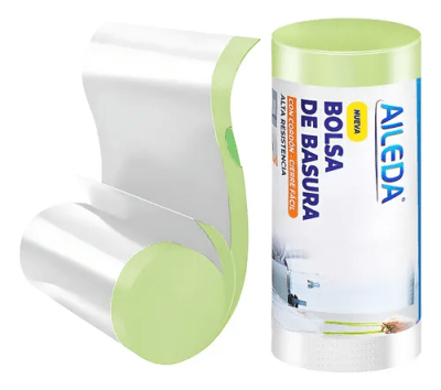 Bolsa Basura con Cordón de Agarre Para Baño 50x55 cm. 20 U. Aileda