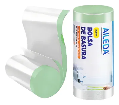 Bolsa Basura con Cordón de Agarre Transparente 50x55 cm. 20 U. Aileda