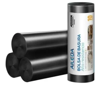 Bolsa Basura Negra 70x90 cm. 10+1 U. Aileda