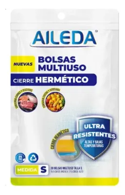 Bolsa Multiuso con Cierre Hermético 15.5x17.5 - 30 U. (S) Aileda