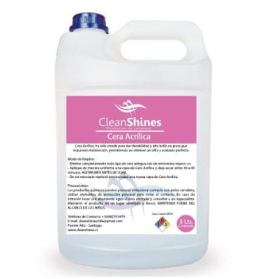 Cera Acrílica Blanca 5 L.