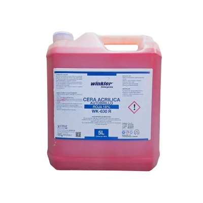 Cera Acrilica Autobrillo Roja 18% 5 L. WK-630R Winkler