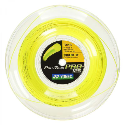 Rollo Cuerdas YONEX PolyTour PRO 1,25 Amarilla