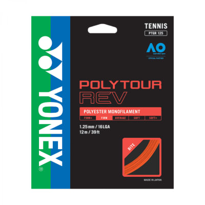 Cuerdas YONEX PolyTour REV 1,25 Naranja