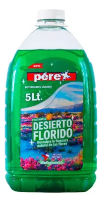 Detergente Liquido Ecológico Desierto Floral 5 L. Perex