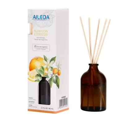 Difusor de Perfume 80 ml. Flor con Citricos Aileda