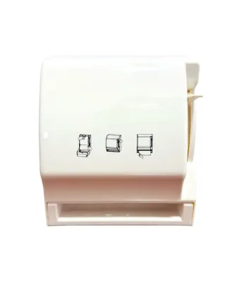 Dispensador Toalla de Papel Industrial Acrílico Blanco