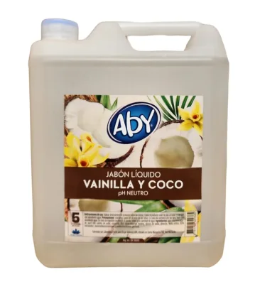 Jabón Liquido Vainilla y Coco 5 L.