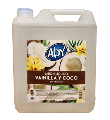 Jabón Liquido Vainilla y Coco 5 L.
