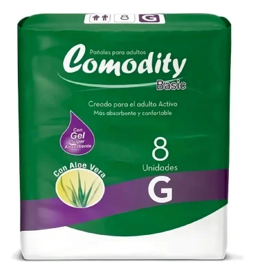 Pañal Comodity Basic T/G 8 U.