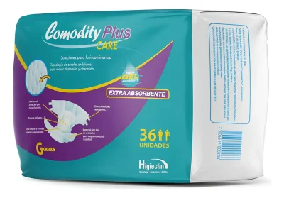 Pañal Comodity Plus Care T/G 36 U.