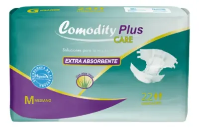 Pañal Comodity Plus Care T/M 22 U.