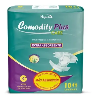 Pañal Comodity Plus T/G 10 U.