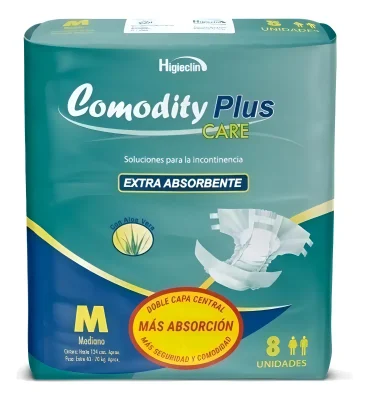 Pañal Comodity Plus T/M 8 U.