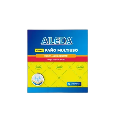 Paño Ultra Absorbente 38x38 cm x 6 U. Aileda