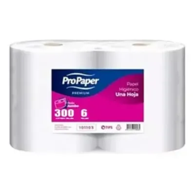 Papel Higiénico Industrial 6x300 mts. ProPaper