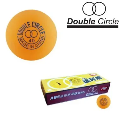 Pelota Ping Pong Naranja Doble Circulo 10 Unidades