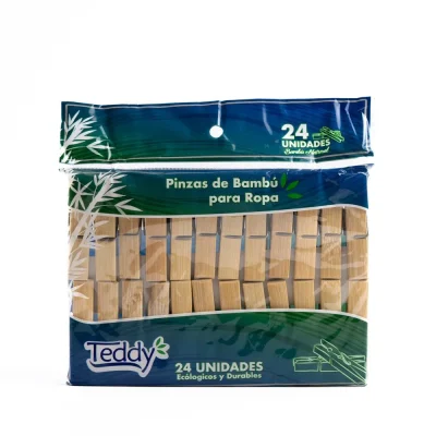 Pinzas Para Ropa de Bambú Teddy