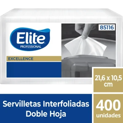 Servilleta Interfoliada Dh 400 U. - Elite - 85116