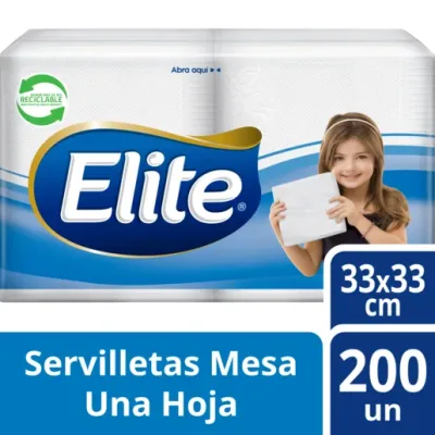 Servilleta Mesa 33x33 cm. 200 U. Elite - 22568