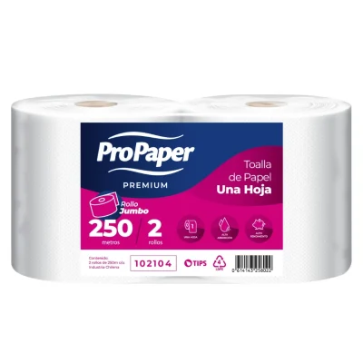Toalla de Papel Industrial 2x250 mts. ProPaper