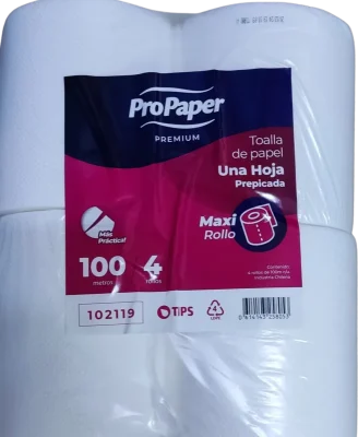 Toalla de Papel Prepicada 4x100 mts. ProPaper