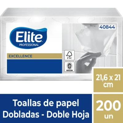 Toalla Interfoliada Doble Hoja 200 U. Elite - 40844