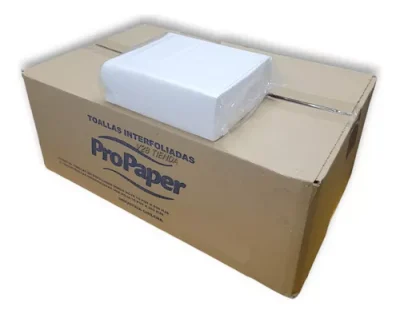 Toalla Interfoliada Doble Hoja 200 Unidades x 16 Unidades