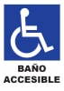Señalética Adhesiva 30x20 cm. Baño Accesible1