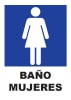 Señalética Adhesiva 30x20 cm. Baño Mujeres1