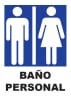 Señalética Adhesiva 30x20 cm. Baño Personal1