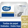 Toalla Interfoliada Doble Hoja 200 U. Elite - 408441