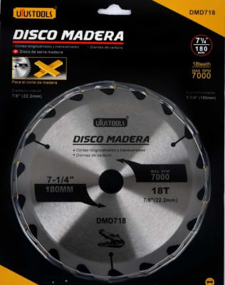 DISCO CORTE MADERA 180MM