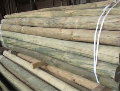 POSTE IMPREGNADO 4 A 5 PULGADAS