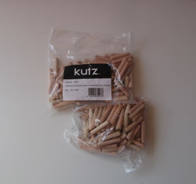 TARUGO MADERA 8MM BOLSA 100 UN