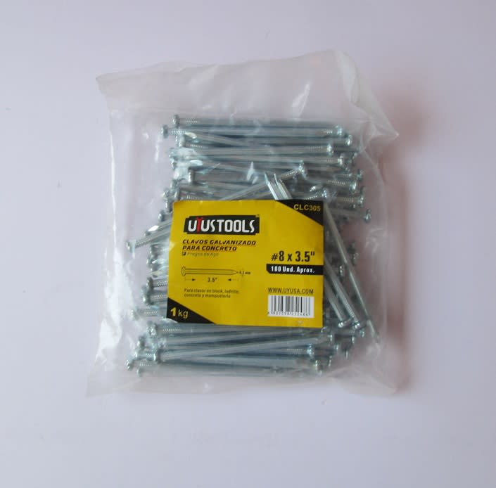 CLAVO CONCR.GALV. 8X3.1/2 X 1 KG1