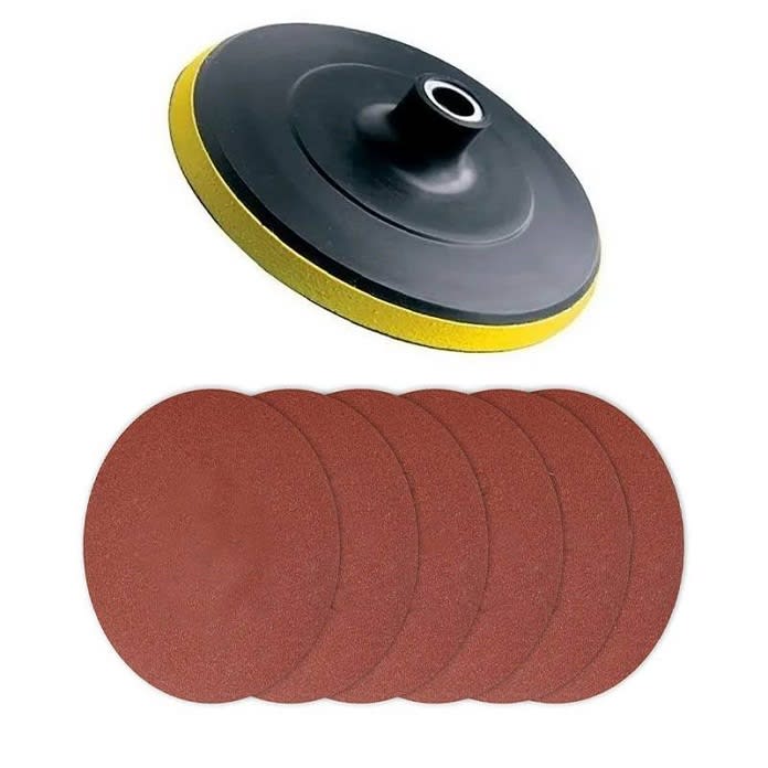 DISCO GOMA PULIR  4.1/2 C/5 LIJAS1