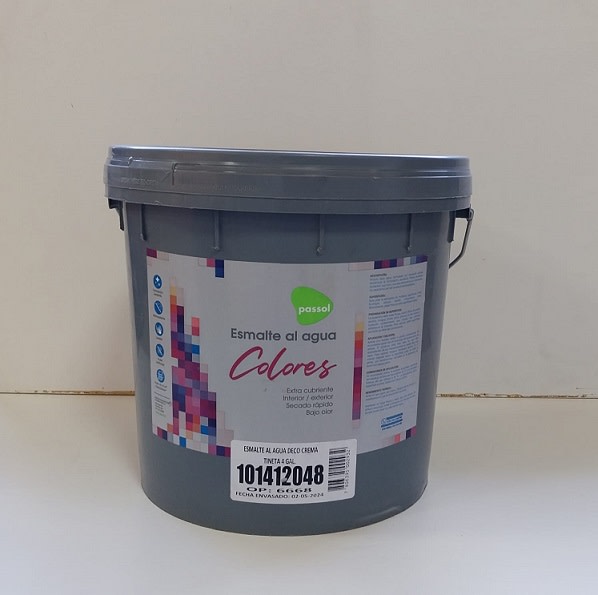 TINETA ESMALTE AGUA CREMA 4GL1
