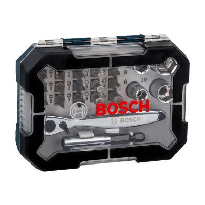 SET DE PUNTAS Y DADOS P/ATORNILLAR BOSCH 26PZS