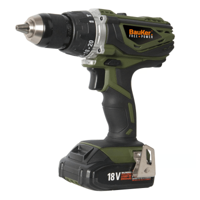 TALADRO INALAMB PERCUTOR BAUKER 18V 13MM + 2BAT CD180JN-2P