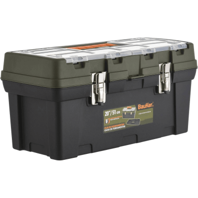 CAJA HERRAMIENTAS BAUKER 20PULG/51CM CERR METAL