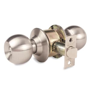 CERRADURA CILINDRICA POMO BAÑO/DORM ANTIMICROBIANA INOX1