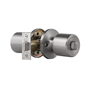 CERRADURA TUBULAR POMO PREMIUM BAÑO/DORM ANTIMICROBIANA INOX