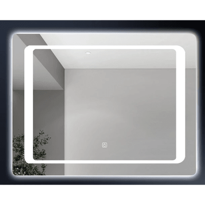 ESPEJO 90X70 RECT C/LUZ LED CONTORNO