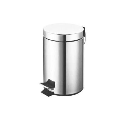 BASURERO PEDAL ACERO INOX 3LT