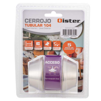Cerrojo Tubular Oister 104 Llave – Llave (35-50)
